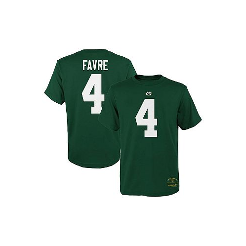 Mitchell & Ness Big Boys Brett Favre Green Green Bay Packers Retired Retro Player Name and Number T-shirt
