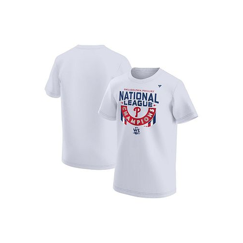 Fanatics Big Boys White Philadelphia Phillies 2022 National League Champions Locker Room T-shirt