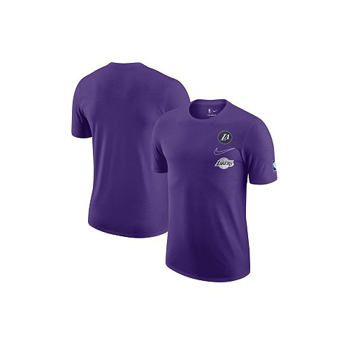 Nike Mens Purple Los Angeles Lakers 2022/23 City Edition Courtside Max90 Vintage-Like Wash T-shirt