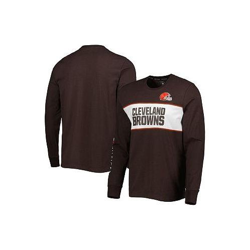 Tommy Hilfiger Mens Brown Cleveland Browns Peter Team Long Sleeve T-shirt