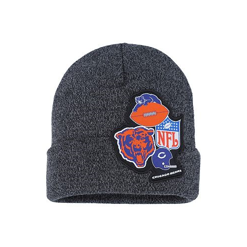 Mitchell & Ness Big Boys Black Chicago Bears XL Logo Cuffed Knit Hat
