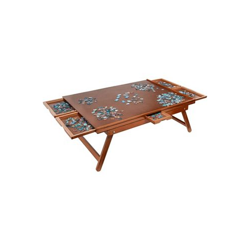 Jumbl 1500pc Puzzle Board 27”x35” Wooden Puzzle Table w/Legs