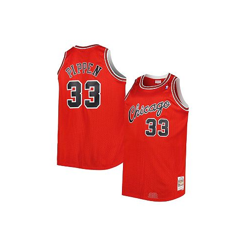 Mitchell & Ness Mens Scottie Pippen Red Chicago Bulls Big and Tall Hardwood Classics 2003-04 Swingman Jersey