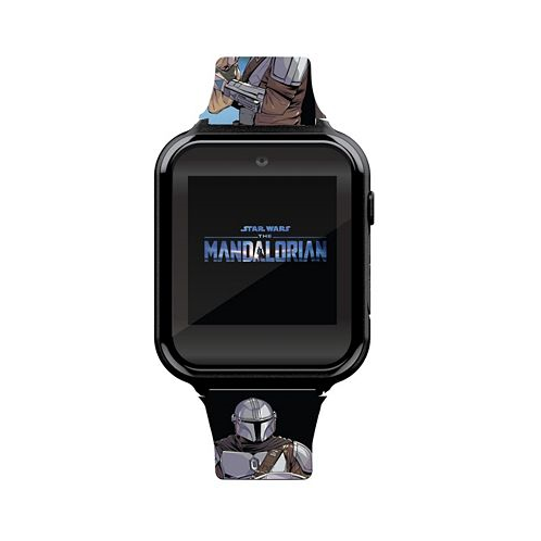 Star Wars Childrens Mandalorian Gray Silicone Smart Watch 38mm