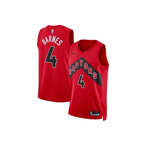 Nike Mens and Womens Scottie Barnes Red Toronto Raptors Swingman Jersey - Icon Edition