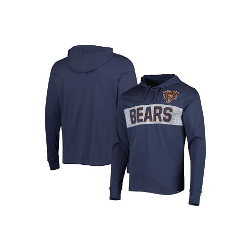 47 Brand Mens Navy Chicago Bears Field Franklin Pullover Hoodie