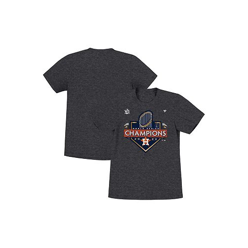 Fanatics Toddler Boys and Girls Heather Charcoal Houston Astros 2022 World Series Champions Locker Room T-shirt