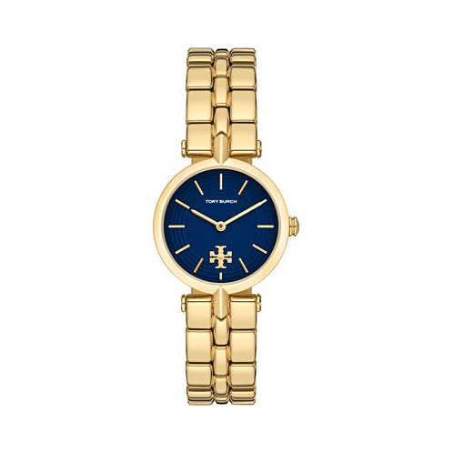 Tory Burch Womens Kira Gold-Tone Stainless Steel Bracelet Watch 30mm