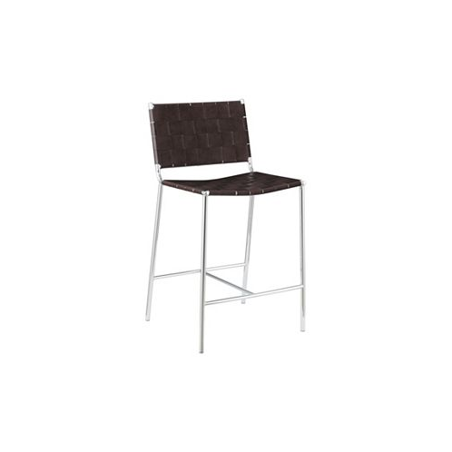 Coaster Home Furnishings Polyvinyl Chloride Upholstered Counter Height Stool with Open Back