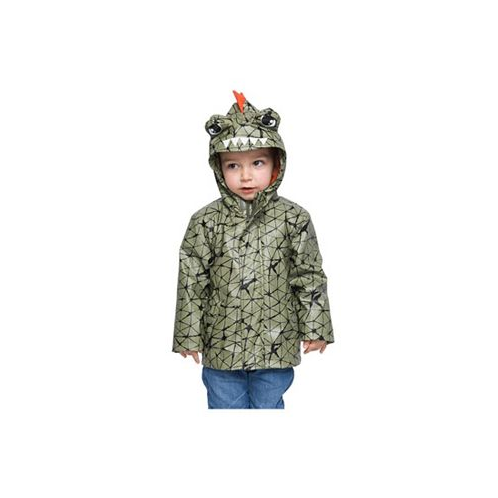 Rokka&Rolla Toddler Boys Rain Coat Dinosaur Jacket