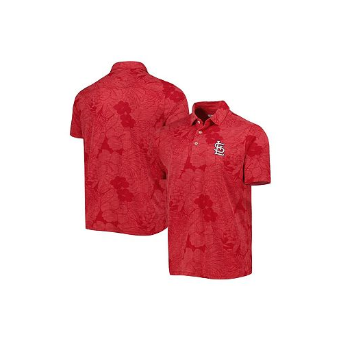 Tommy Bahama Mens Red St. Louis Cardinals Miramar Blooms Polo Shirt