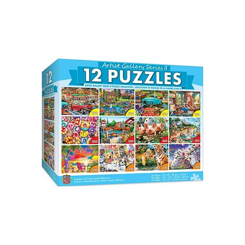 MasterPieces Puzzles Masterpieces 12 Pack Jigsaw Puzzles - Artist Gallery 12-Pack Bundle