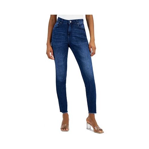 I.N.C. International Concepts Womens High-Rise Frayed-Hem Skinny Jeans
