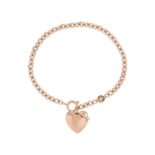 Olivia Burton 18K Rose Gold-Plated Knot Heart Bracelet