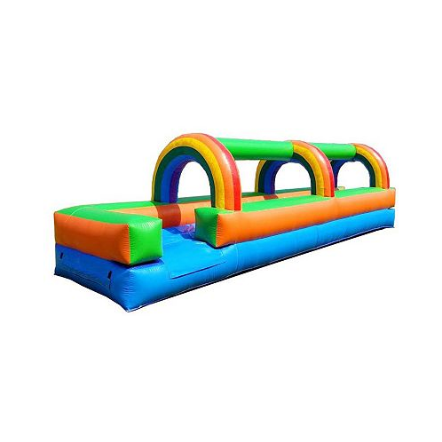 Pogo Bounce House Inflatable Slip and Splash Slide (Without Blower) - 25 Foot Long x 9 Foot Tall x 6 Foot Wide - Crossover Slip and Splash Slide