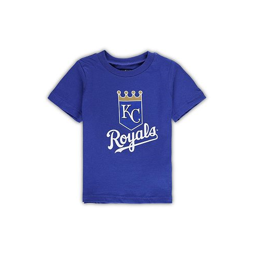 Outerstuff Toddler Boys and Girls Royal Kansas City Royals Team Crew Primary Logo T-shirt