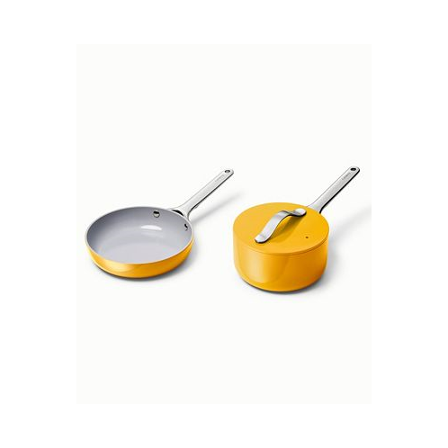 Caraway Non-Stick Ceramic Mini Fry Pan and Sauce Pan Duo