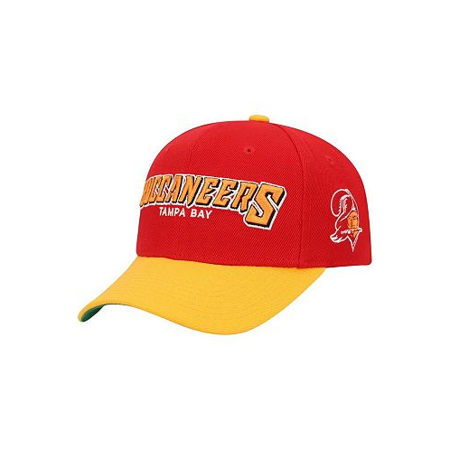 Mitchell & Ness Big Boys and Girls Red Yellow Tampa Bay Buccaneers Shredder Adjustable Hat