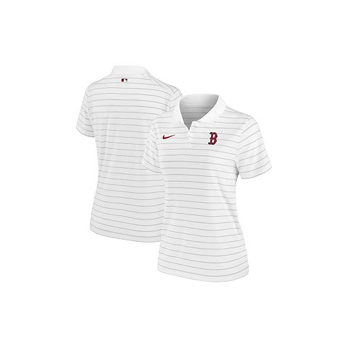 Nike Womens White Boston Red Sox Authentic Collection Victory Performance Polo Shirt