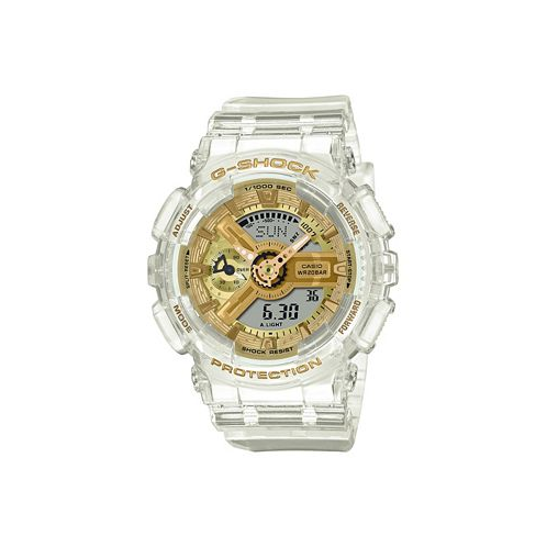 G-Shock Unisex Analog Digital Clear Resin Watch 45.9mm GMAS110SG-7A