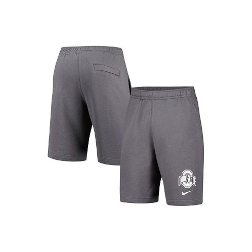 Nike Mens Gray Ohio State Buckeyes Fleece Shorts