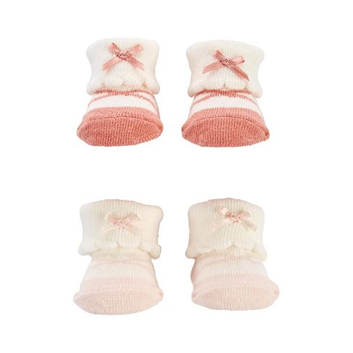 Carters Baby Girls Folded Cuff Sock Booties Pack of 2