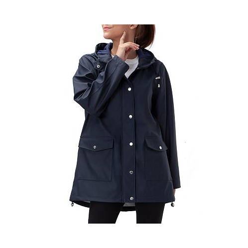 Rokka&Rolla Womens Waterproof Rain Coat Rubberized Jacket