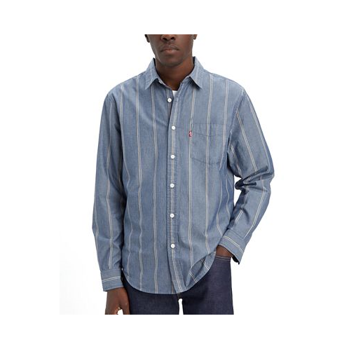 Levis Mens Classic 1 Pocket Regular-Fit Long Sleeve Shirt
