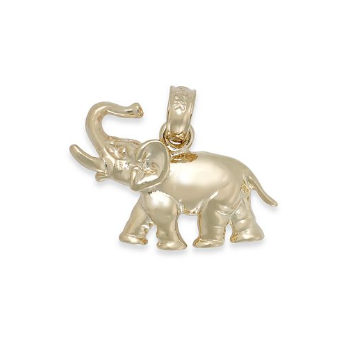 Macys Polished Elephant Charm in 14k Gold