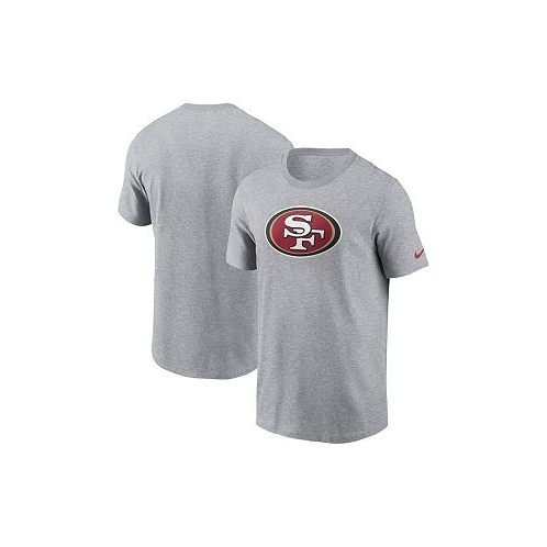 Nike Mens Gray San Francisco 49ers Logo Essential T-shirt