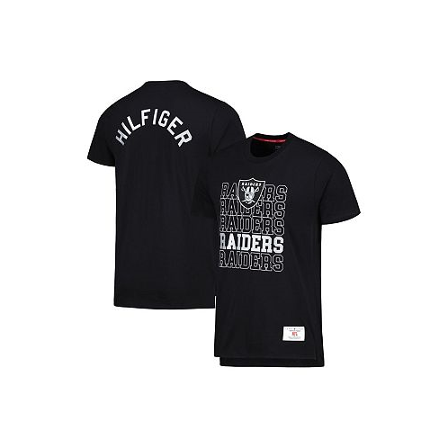 Tommy Hilfiger Mens Black Las Vegas Raiders Liam T-shirt