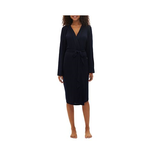 GAP Womens Long-Sleeve Ribbed Belted Robe