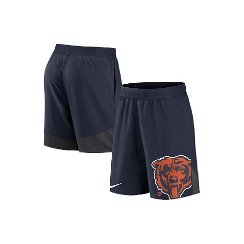 Nike Mens Navy Chicago Bears Stretch Performance Shorts