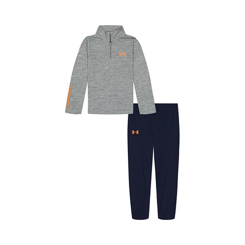 Under Armour Little Boys Branded Quarter Zip Twist Top and Joggers Set