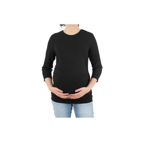 Indigo Poppy Maternity Long Sleeeve T-Shirt