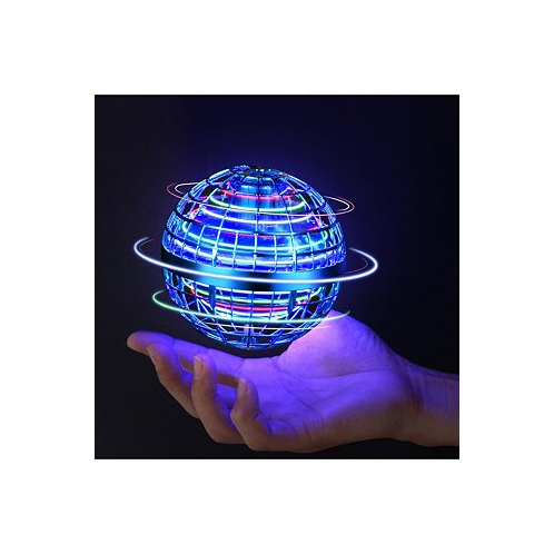 Dartwood Flying Orb Ball Globe-Shaped Mini Drone Hover Ball with LED and Hidden Propellers - Safe Outdoor Toys for Kids and Adults