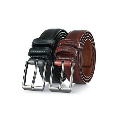 Gallery Seven Mens T-Back Traditional Leather Belt Pack of 2