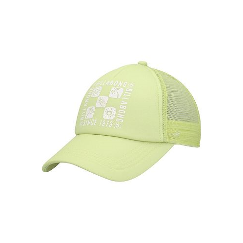 Billabong Big Girls Neon Green Ohana Trucker Snapback Hat