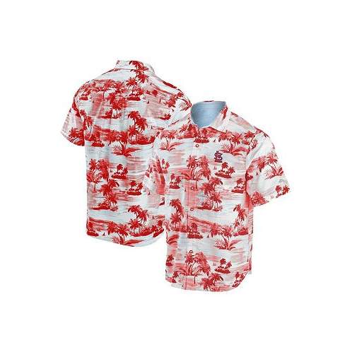 Tommy Bahama Mens Red St. Louis Cardinals Tropical Horizons Button-Up Shirt