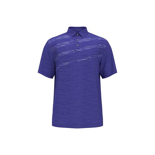 PGA TOUR Big Boys Short Sleeve Asymmetric Space Dye Polo Shirt