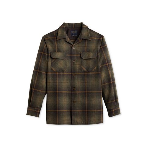 Pendleton Mens Original Plaid Button-Down Wool Board Shirt