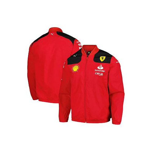 Puma Mens Red Scuderia Ferrari Team Full-Zip Jacket