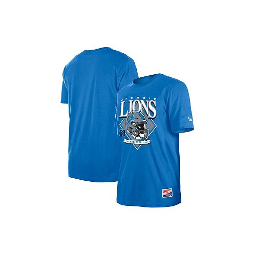 New Era Mens Blue Detroit Lions Team Logo T-shirt