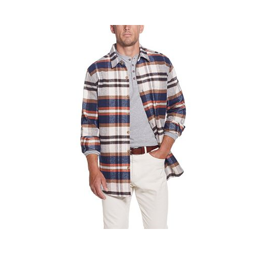 Weatherproof Vintage Mens Lumberjack Flannel Unlined Shirt Jacket