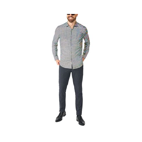 OppoSuits Mens Long-Sleeve Disco-Baller Shirt