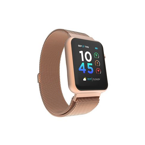 ITouch Air 4 Unisex Rose Gold-Tone Mesh Bracelet Smartwatch 41mm