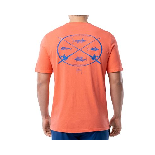 Guy Harvey Mens Art Of Big Game Fishing Logo Graphic T-Shirt