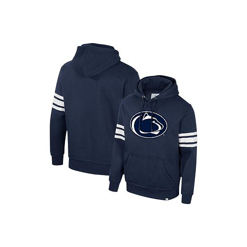 Colosseum Mens Navy Penn State Nittany Lions Saluting Pullover Hoodie