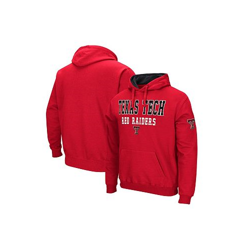 Colosseum Mens Red Texas Tech Red Raiders Sunrise Pullover Hoodie