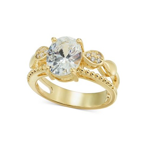 Charter Club Gold-Tone Cubic Zirconia Double Band Ring